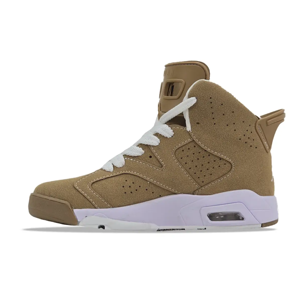 گالری تصاویر کتونی نایک ایر جردن 6 خاکی